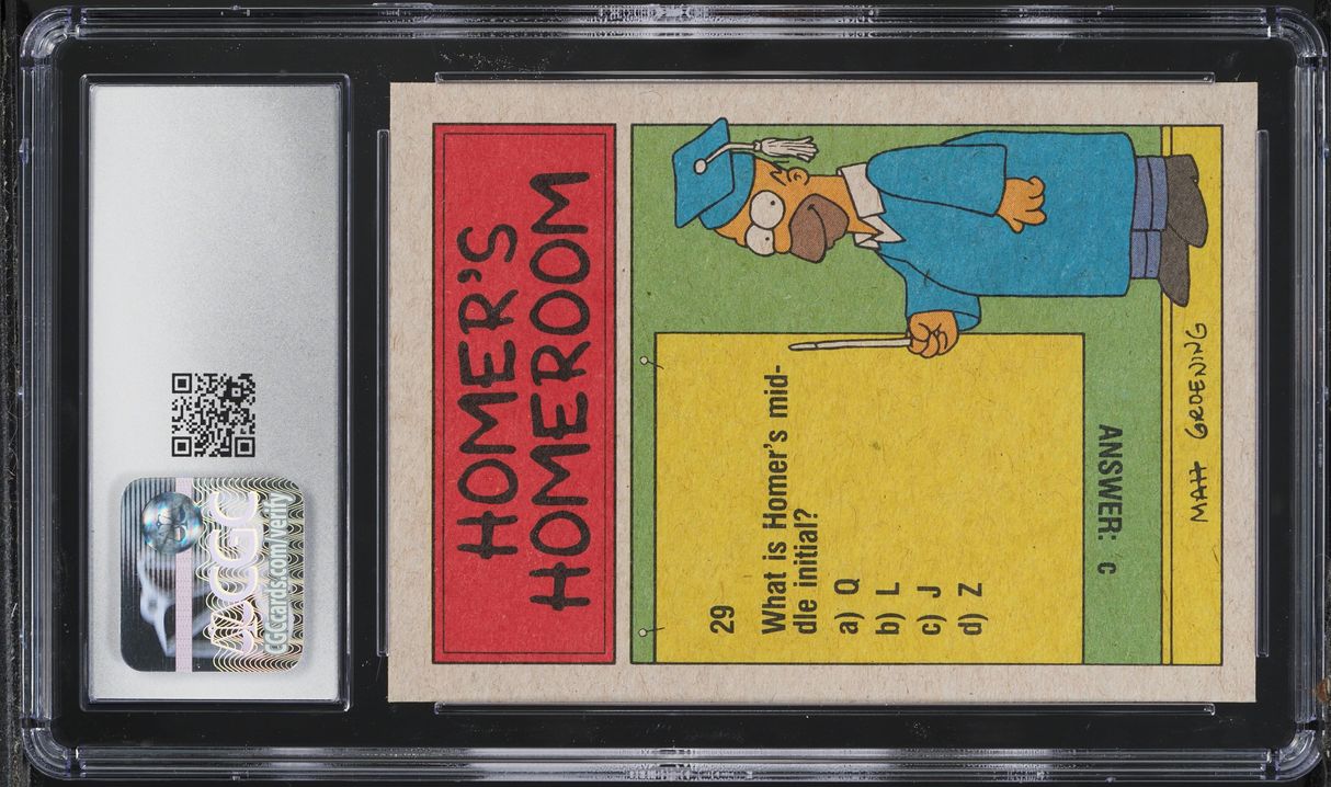 1990 Topps The Simpsons Go To Bed Go To Bed Right Now #61 CGC 8 NM-MT