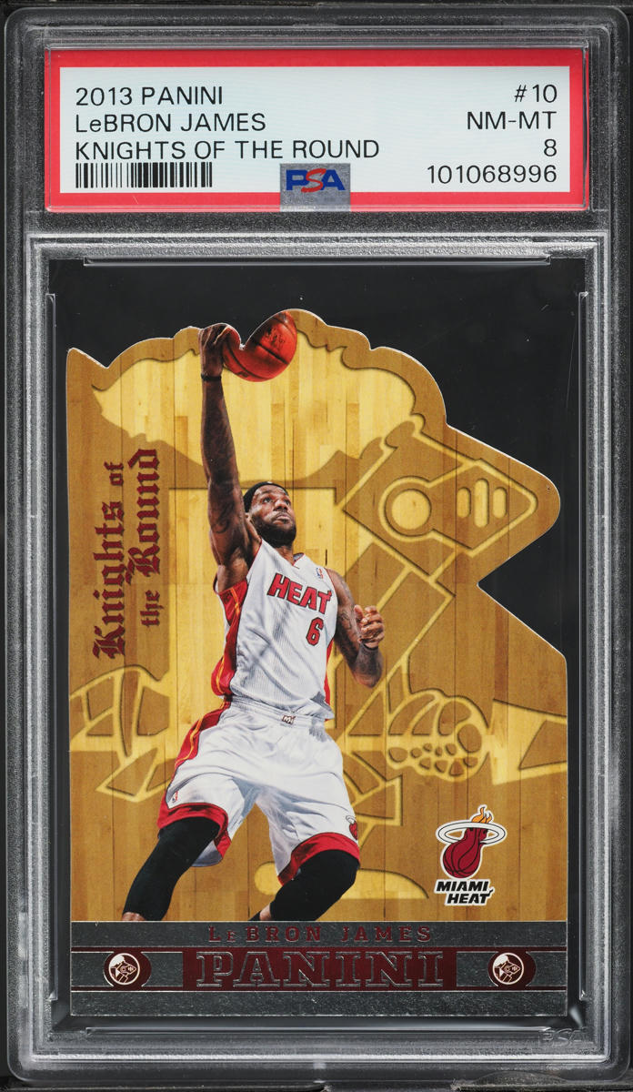 2013 Panini Knights Of The Round Die-Cut LeBron James #10 PSA 8 NM-MT