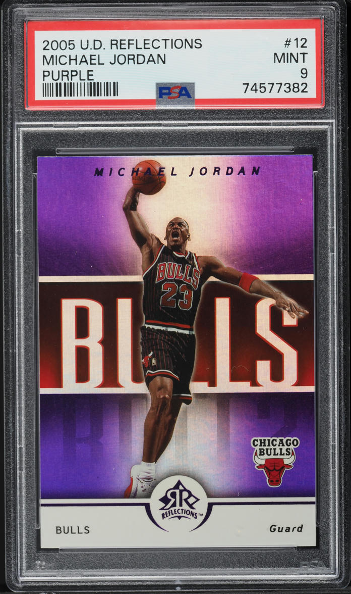 2005 Upper Deck Reflections Purple Michael Jordan #12 PSA 9 MINT