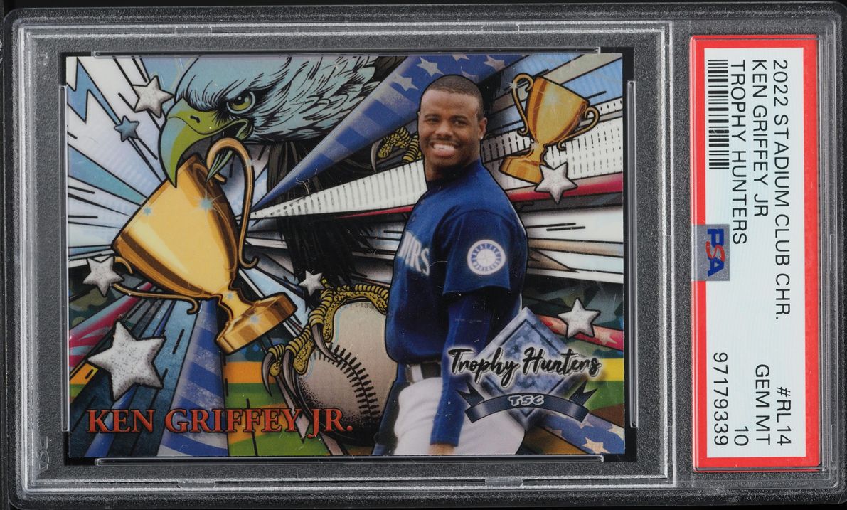 2022 Stadium Club Chrome Trophy Hunters Ken Griffey Jr #RL14 PSA 10 GEM MINT
