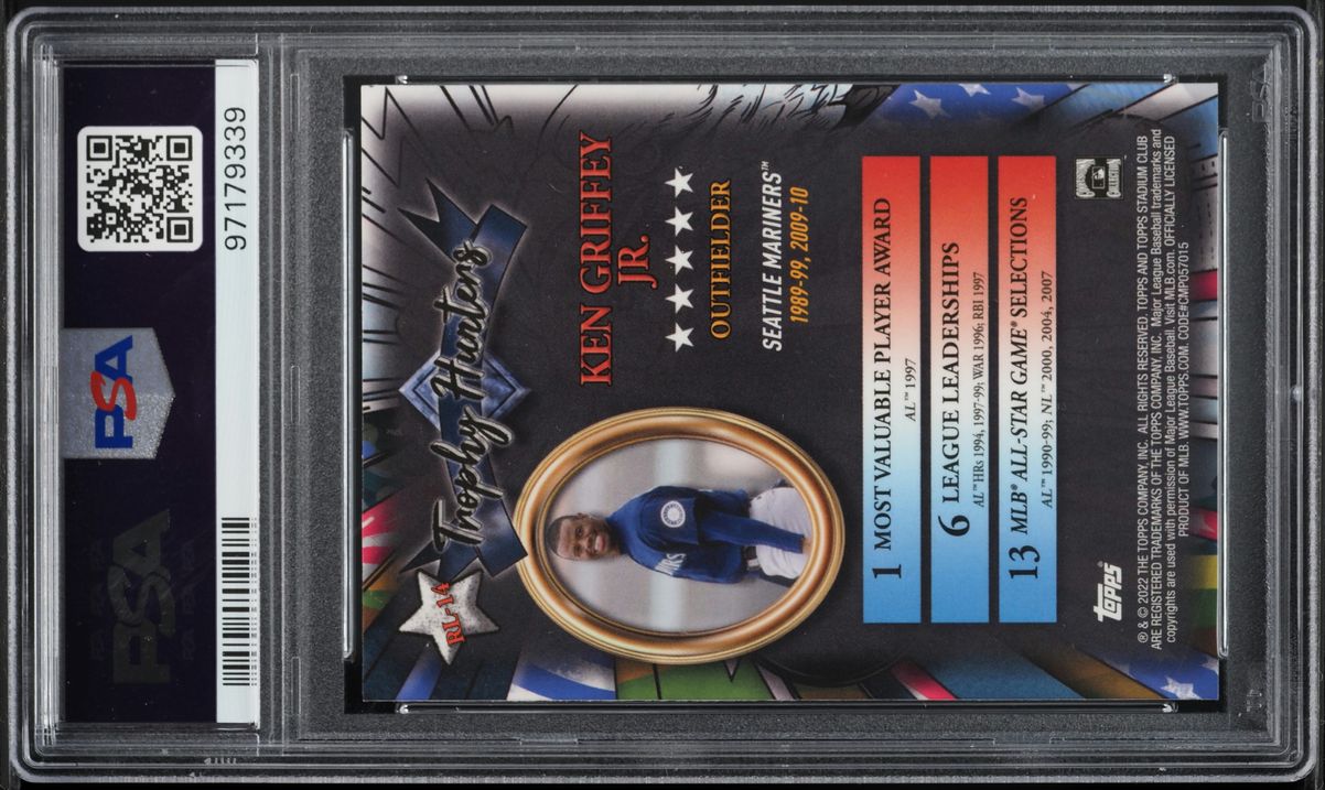 2022 Stadium Club Chrome Trophy Hunters Ken Griffey Jr #RL14 PSA 10 GEM MINT
