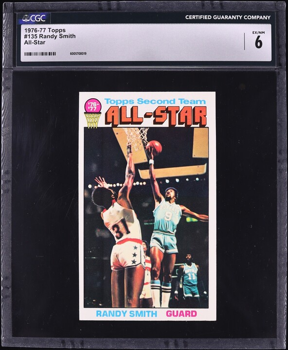 1976 Topps Basketball Randy Smith ALL-STAR #135 CGC 6 EXMT