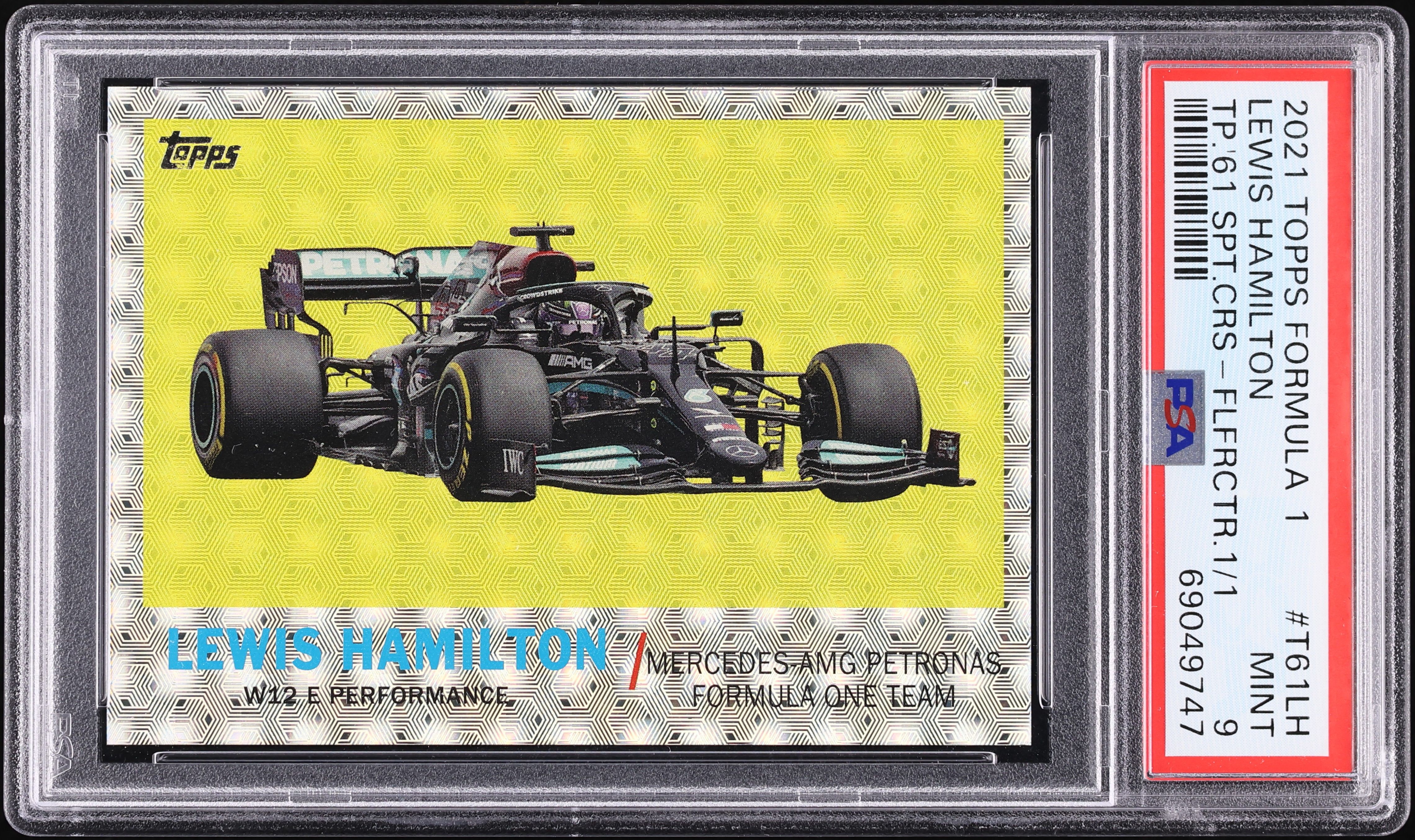 Hamilton 2021 Topps F1 T61LH 1/1[テスト用] 2021 Topps Formula 1 '61 Sports Cars Foilfractor Lewis Hamilton 1