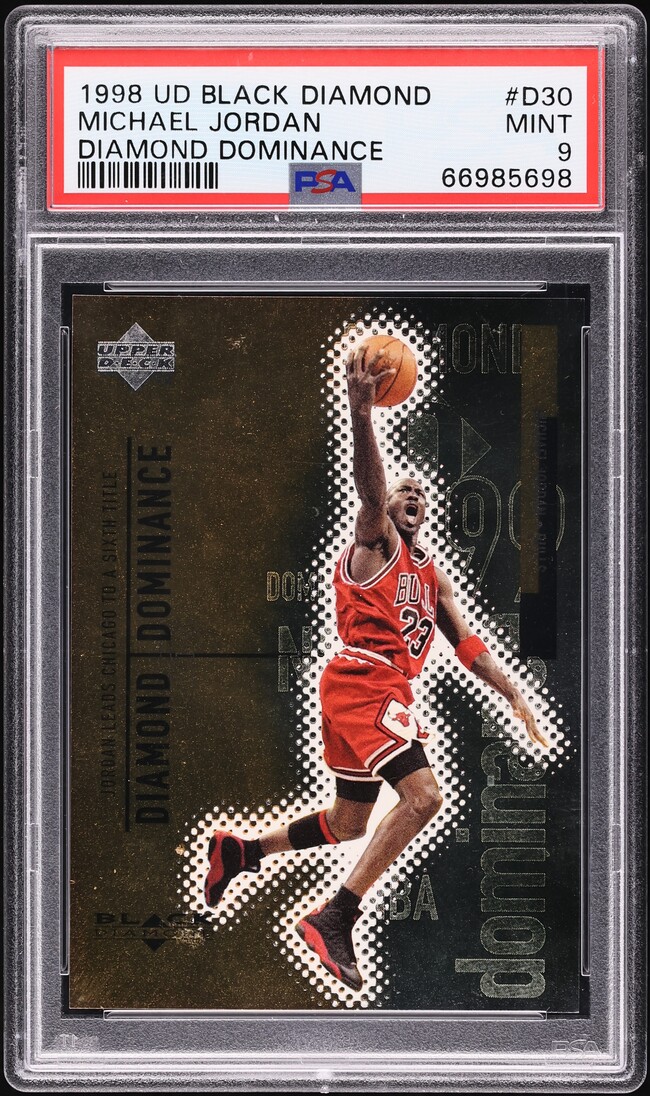1998 Black Diamond Dominance Michael Jordan /1000 #D30 PSA 9 MINT