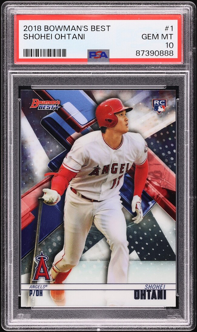 2018 Bowman's Best Shohei Ohtani ROOKIE #1 PSA 10 GEM MINT on