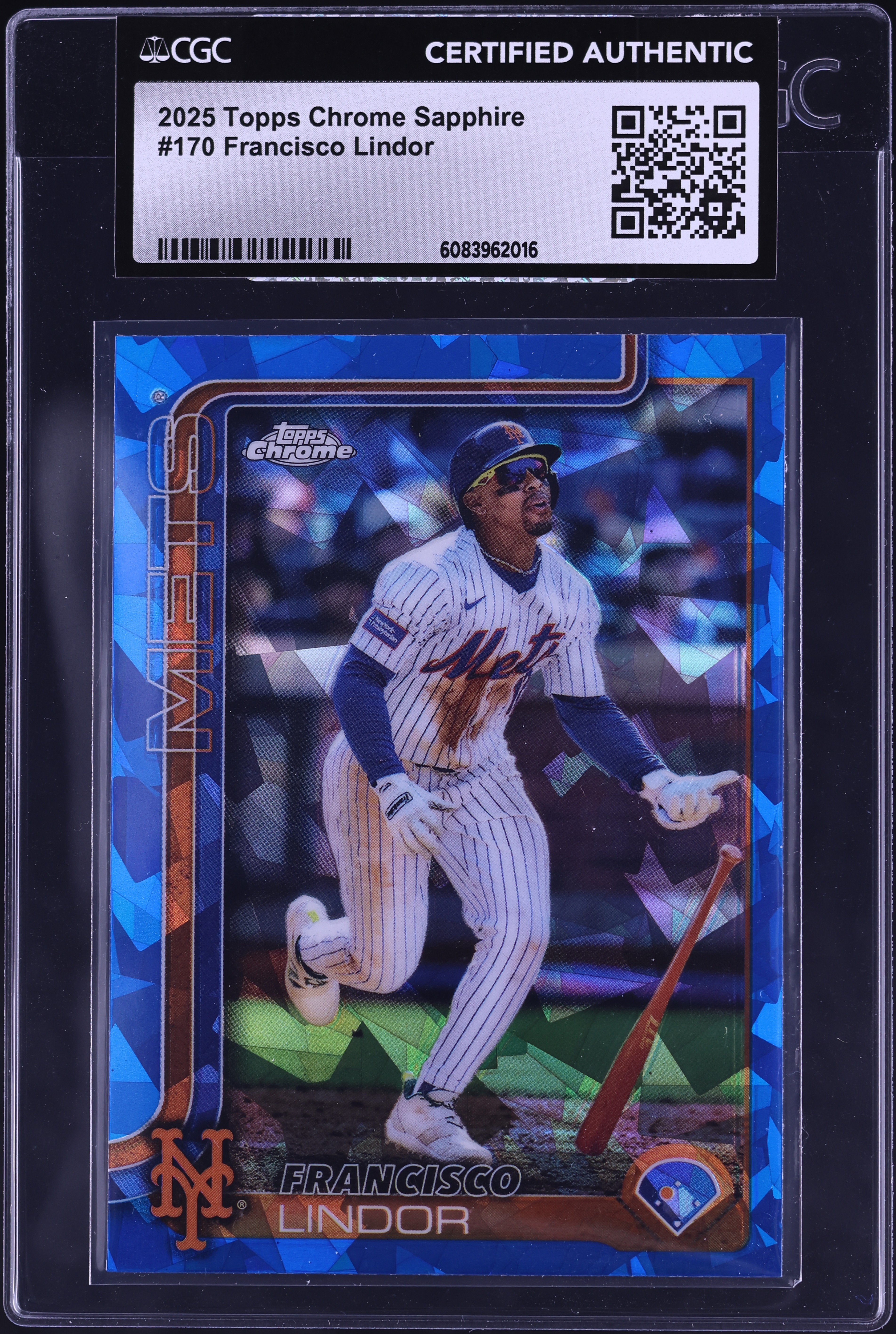 25-結界師 第3章 カードダス 40束160枚 2025 Topps Chrome Sapphire Francisco Lindor #170 CGC AUTH on