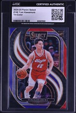 2024 Select Premier Level Tri-Color Yuki Kawamura ROOKIE #168 CGC