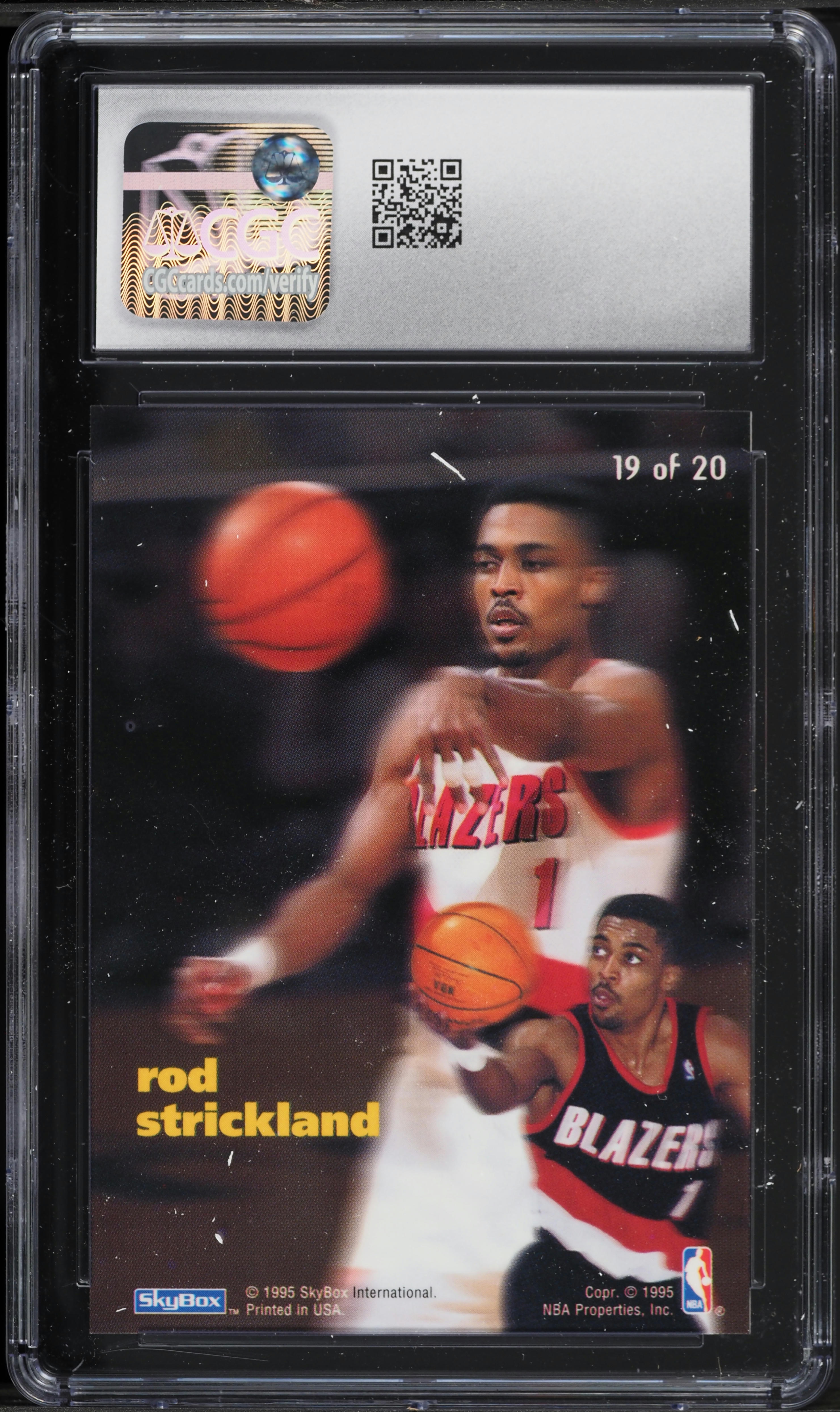 1994 Skybox E-motion X-Cited Rod Strickland #19 CGC 10 GEM MINT on 