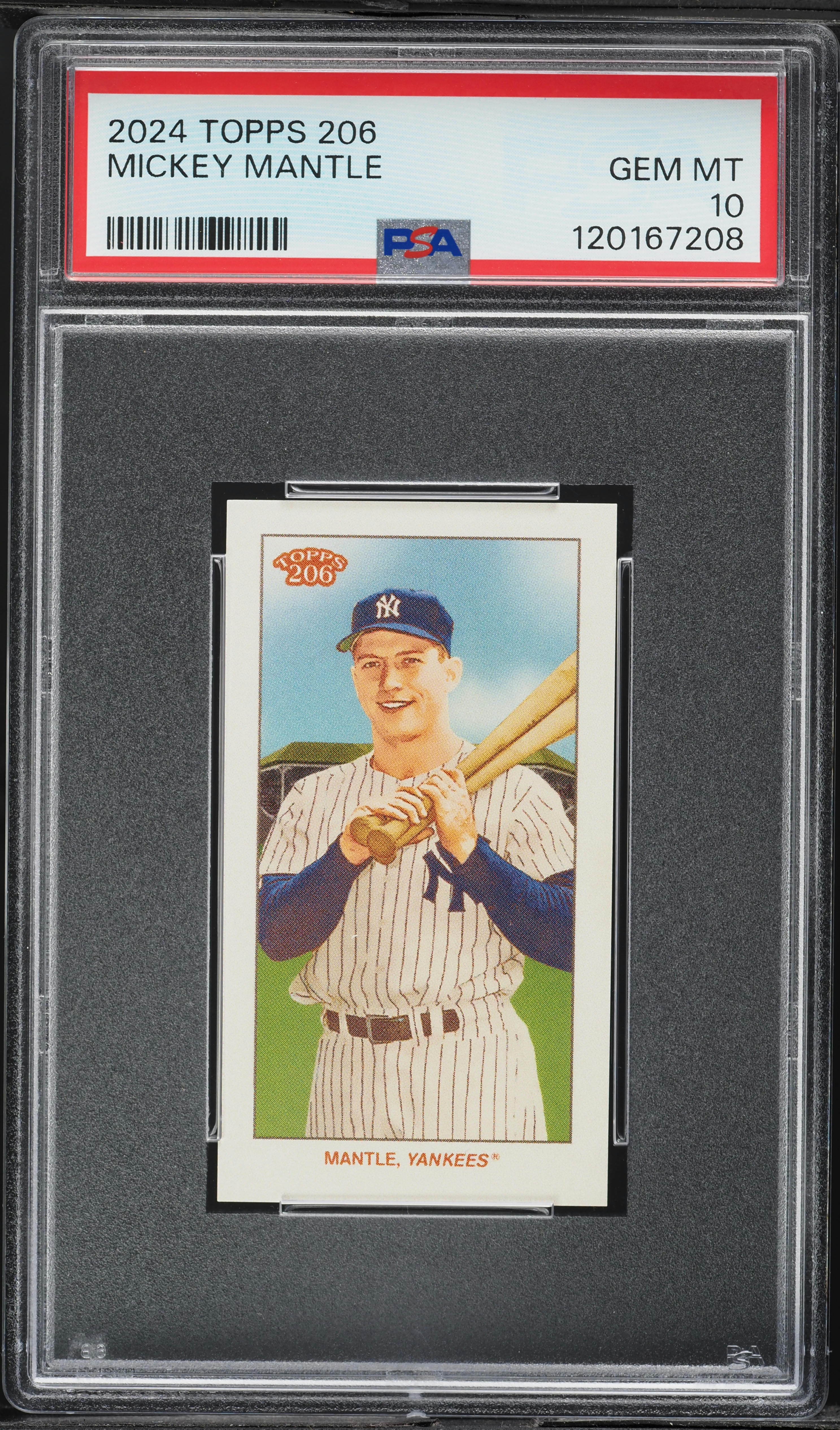 記念グッズ TOPPS 2024 Topps 206 Mickey Mantle PSA 10 GEM MINT on Fanatics Collect
