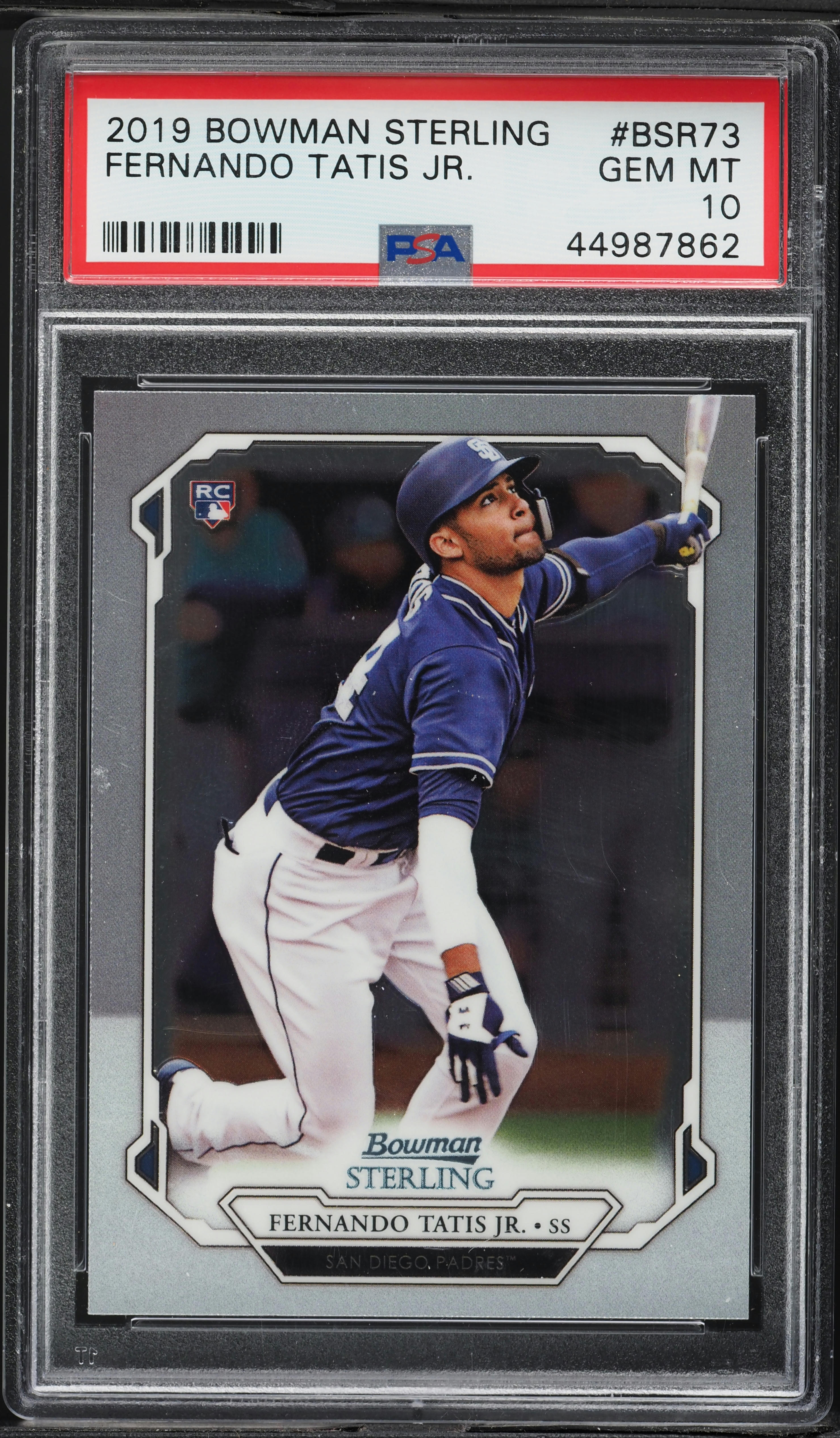 【RC】FERNANDO TATIS JR BOWMAN STERLING 2019 Bowman Sterling Fernando Tatis Jr. ROOKIE #BSR-73 PSA 10 GEM