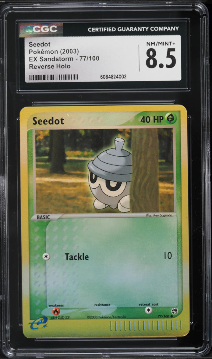 2003 Pokemon EX Sandstorm Reverse Holo Seedot #77 CGC 8.5 NM-MT+