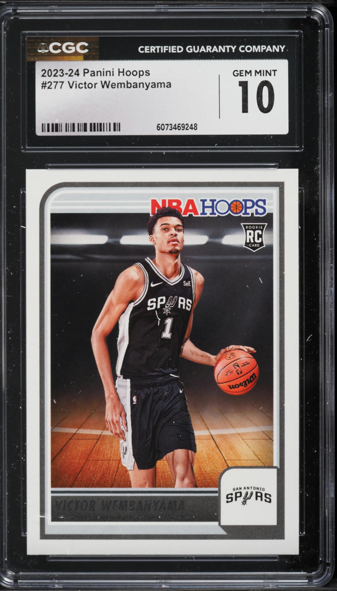 2023 Hoops Victor Wembanyama ROOKIE #277 CGC 10 GEM MINT