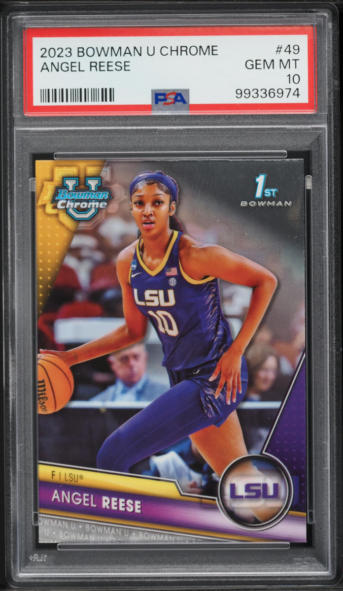 2023 Bowman Chrome University Angel Reese ROOKIE #49 PSA 10 GEM MINT