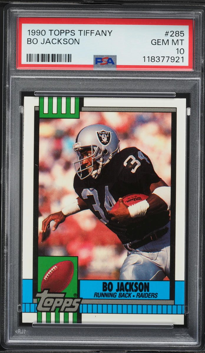 1990 Topps Tiffany Bo Jackson #285 PSA 10 GEM MINT