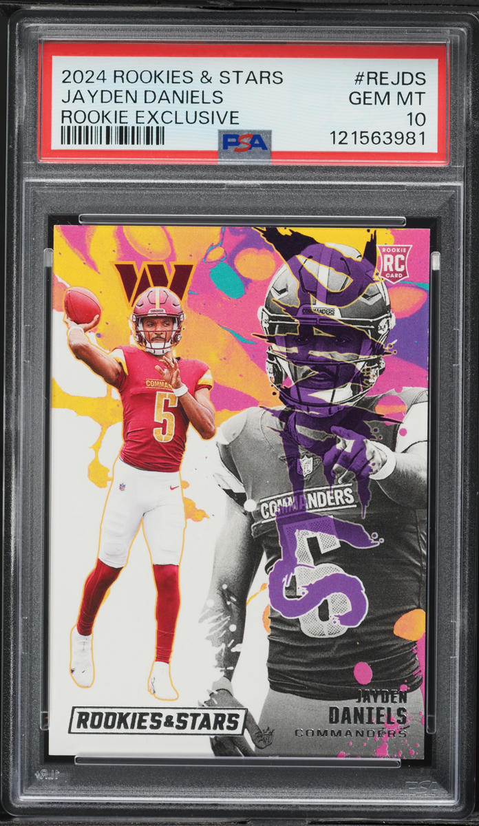 2024 Panini Rookies & Stars Exclusive Jayden Daniels ROOKIE #RE-JDS PSA 10 GEM