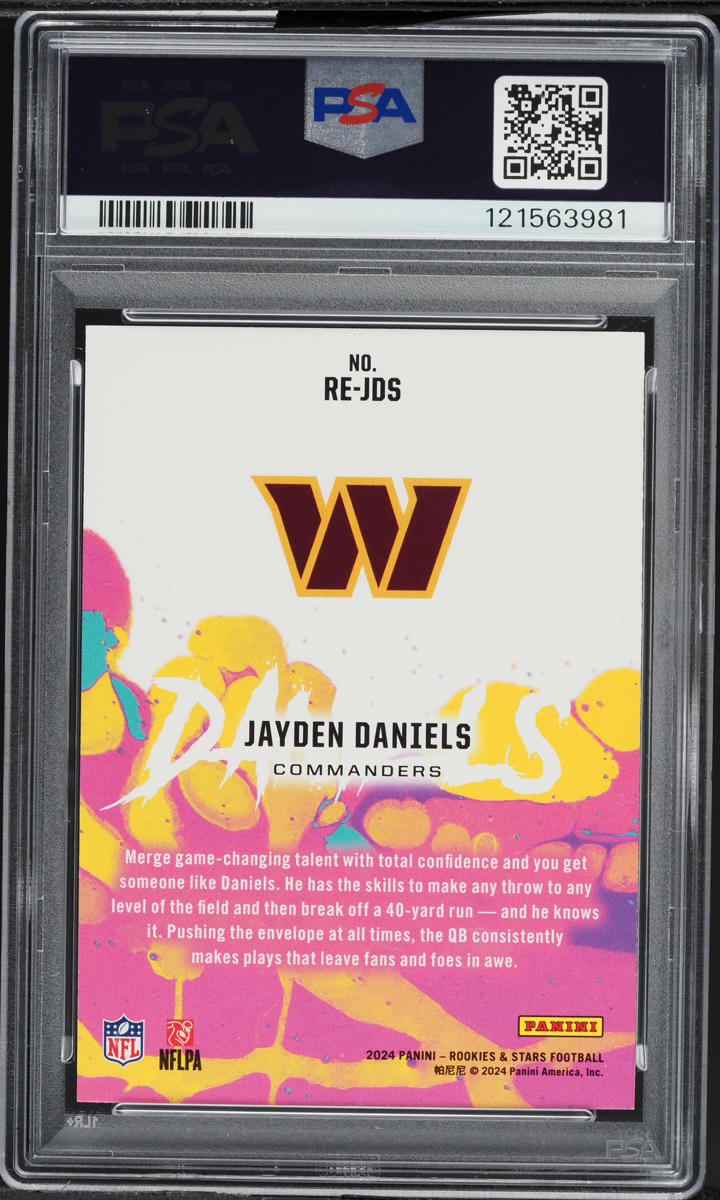 2024 Panini Rookies & Stars Exclusive Jayden Daniels ROOKIE #RE-JDS PSA 10 GEM
