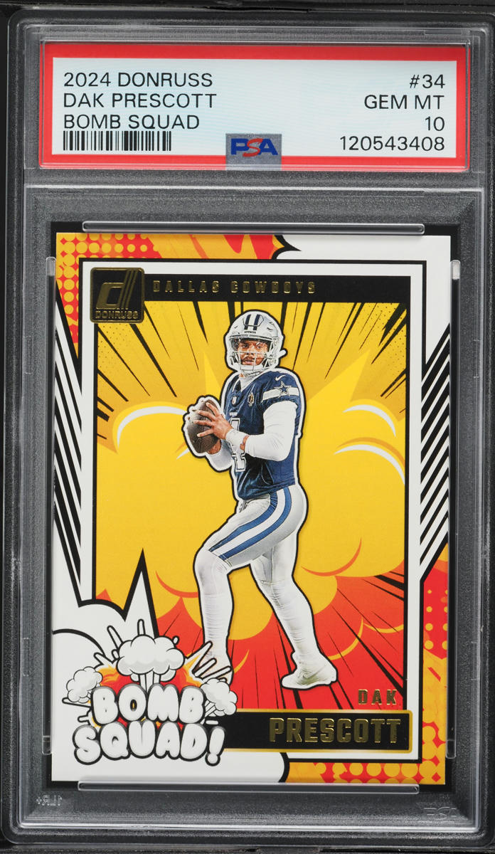 2024 Donruss Bomb Squad Dak Prescott #34 PSA 10 GEM MINT