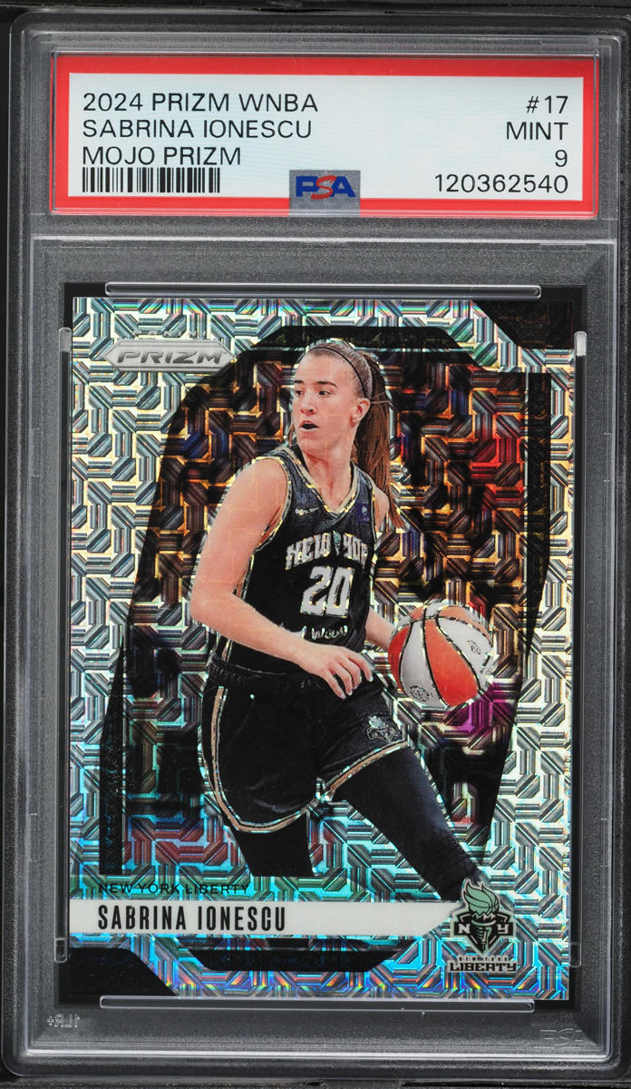 2024 Panini Prizm WNBA Mojo Sabrina Ionescu /25 #17 PSA 9 MINT