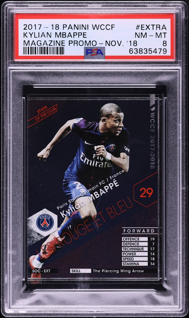 2017 Panini WCCF Magazine Promo Nov. '18 Kylian Mbappe ROOKIE
