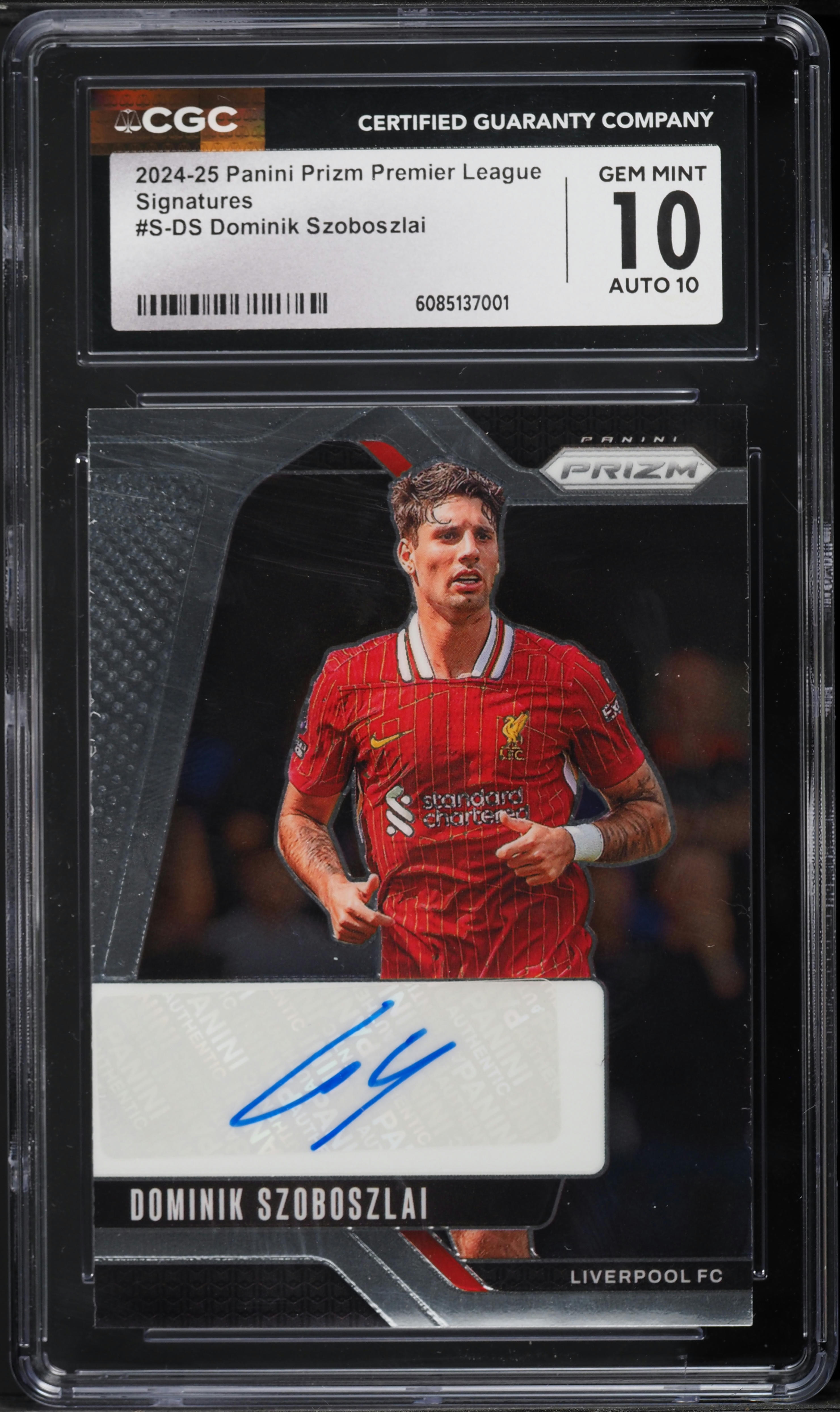 2024 Panini Prizm Premier League Dominik Szoboszlai AUTO #S-DS CGC
