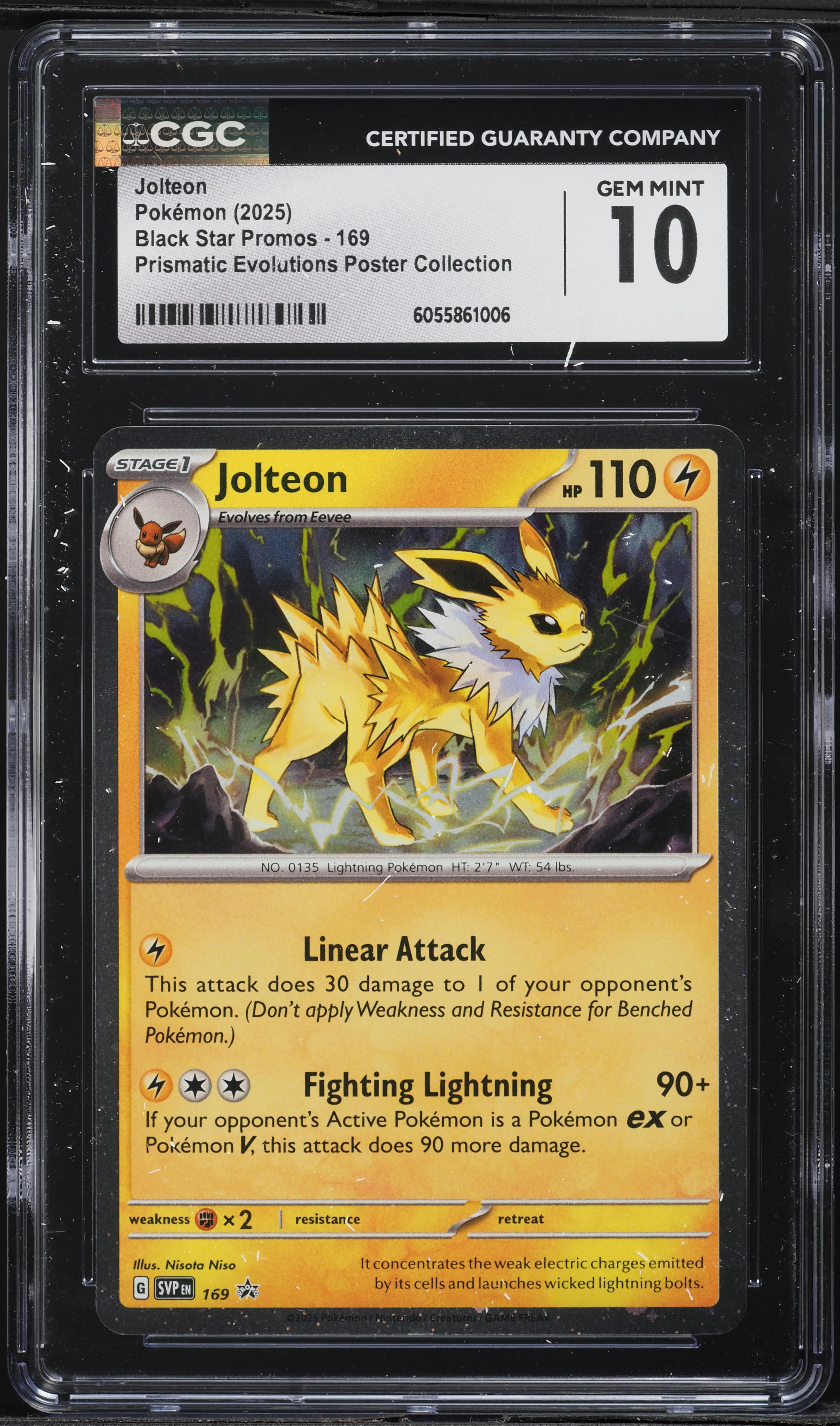 2025 Pokemon Scarlet & Violet Promo Prismatic Evolutions Jolteon