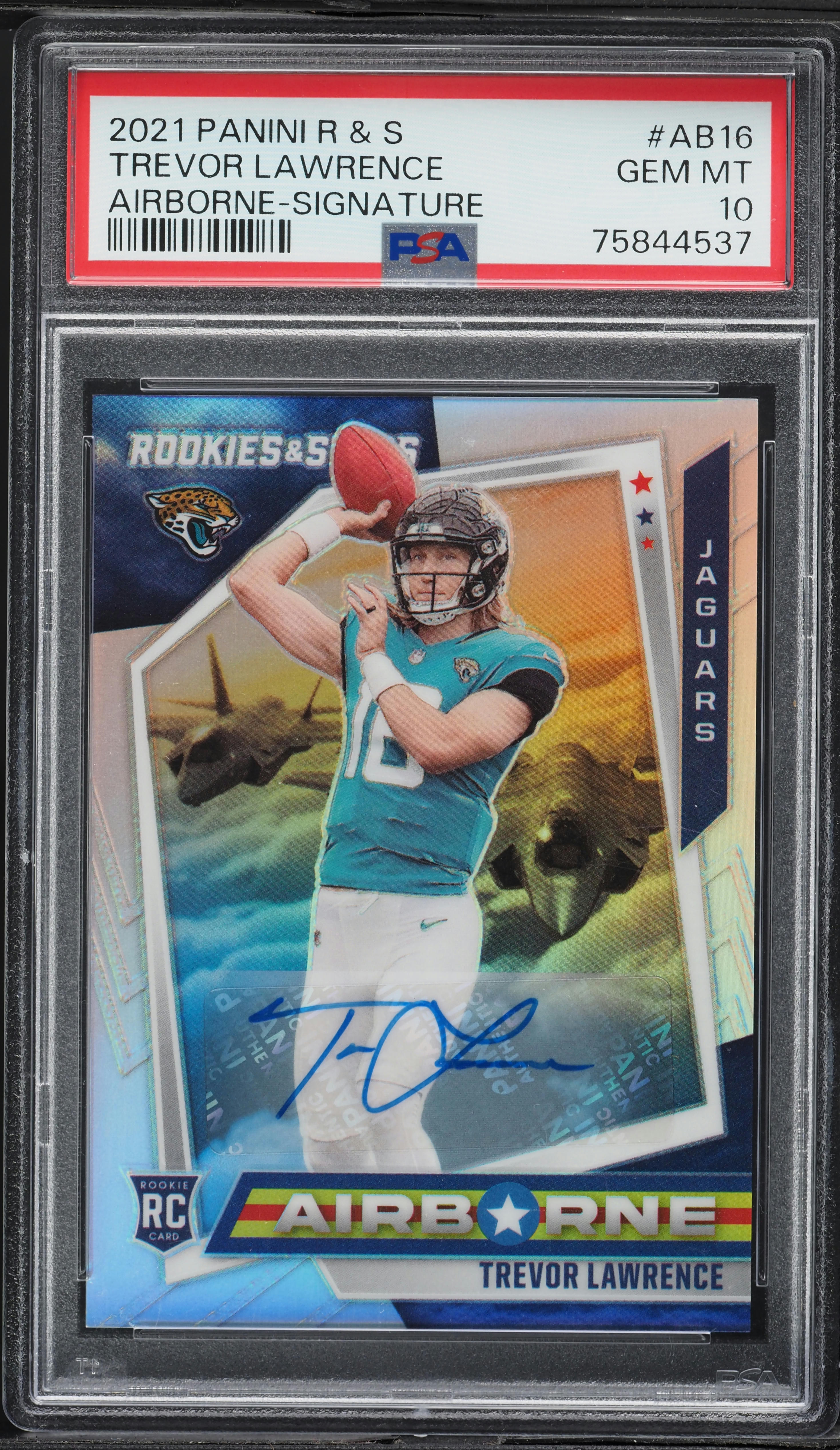 2021 Panini Stars Airborne Trevor Lawrence ROOKIE AUTO /25 #AB-16