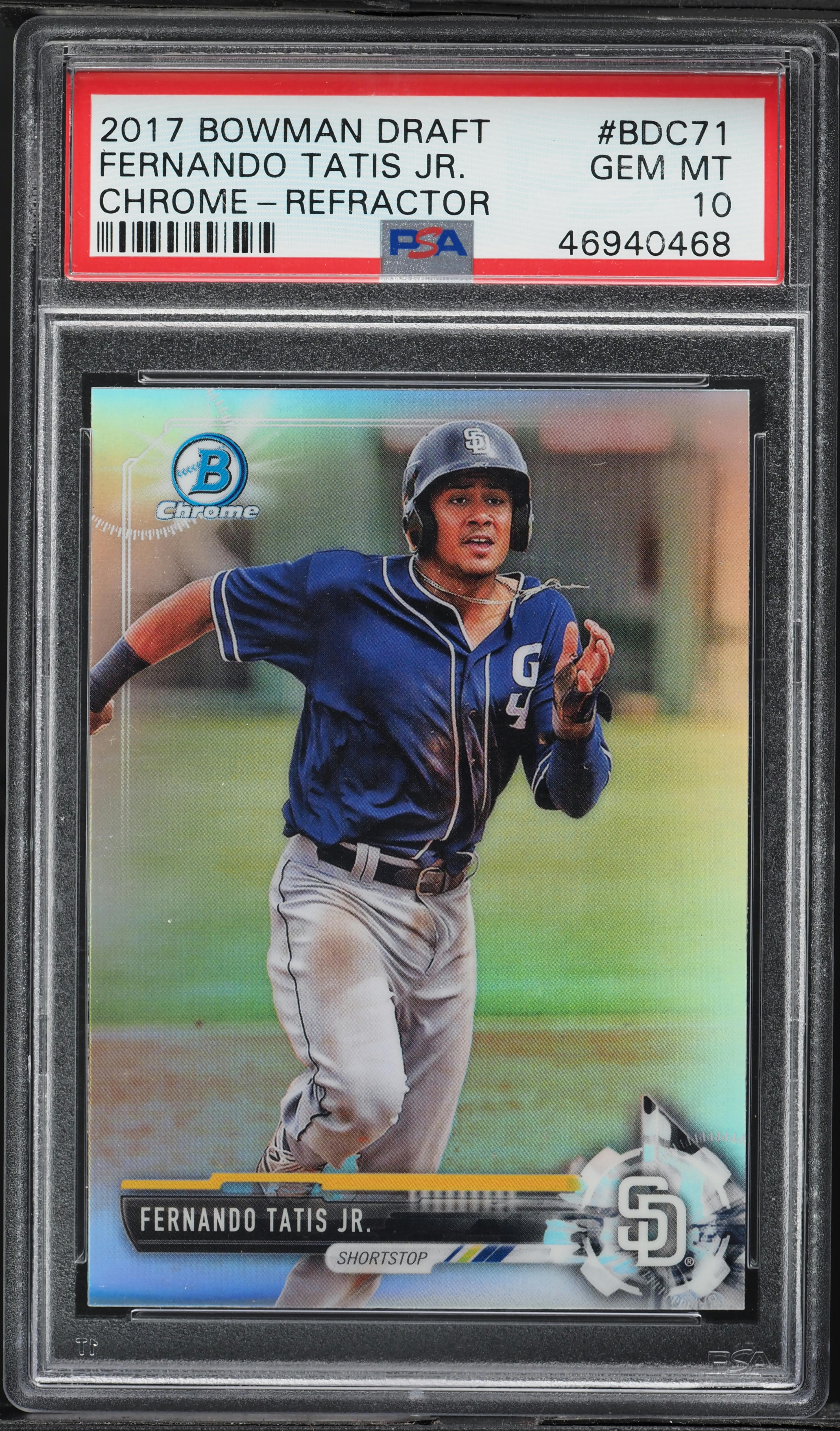 2017 Bowman Chrome Draft Refractor Fernando Tatis Jr. PROSPECT