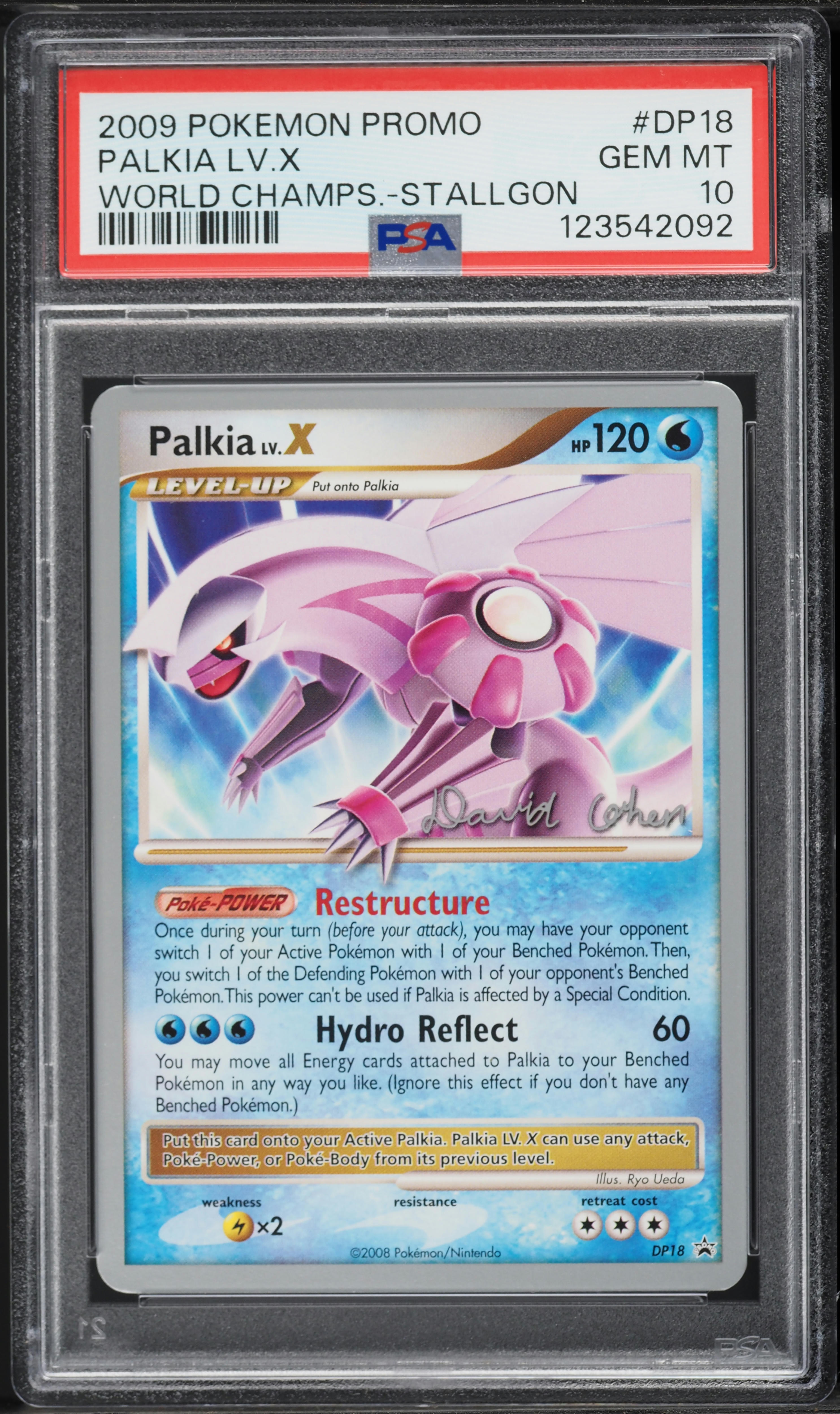 2009 Pokemon World Championships Promo Stallgon Palkia LV.X #DP18