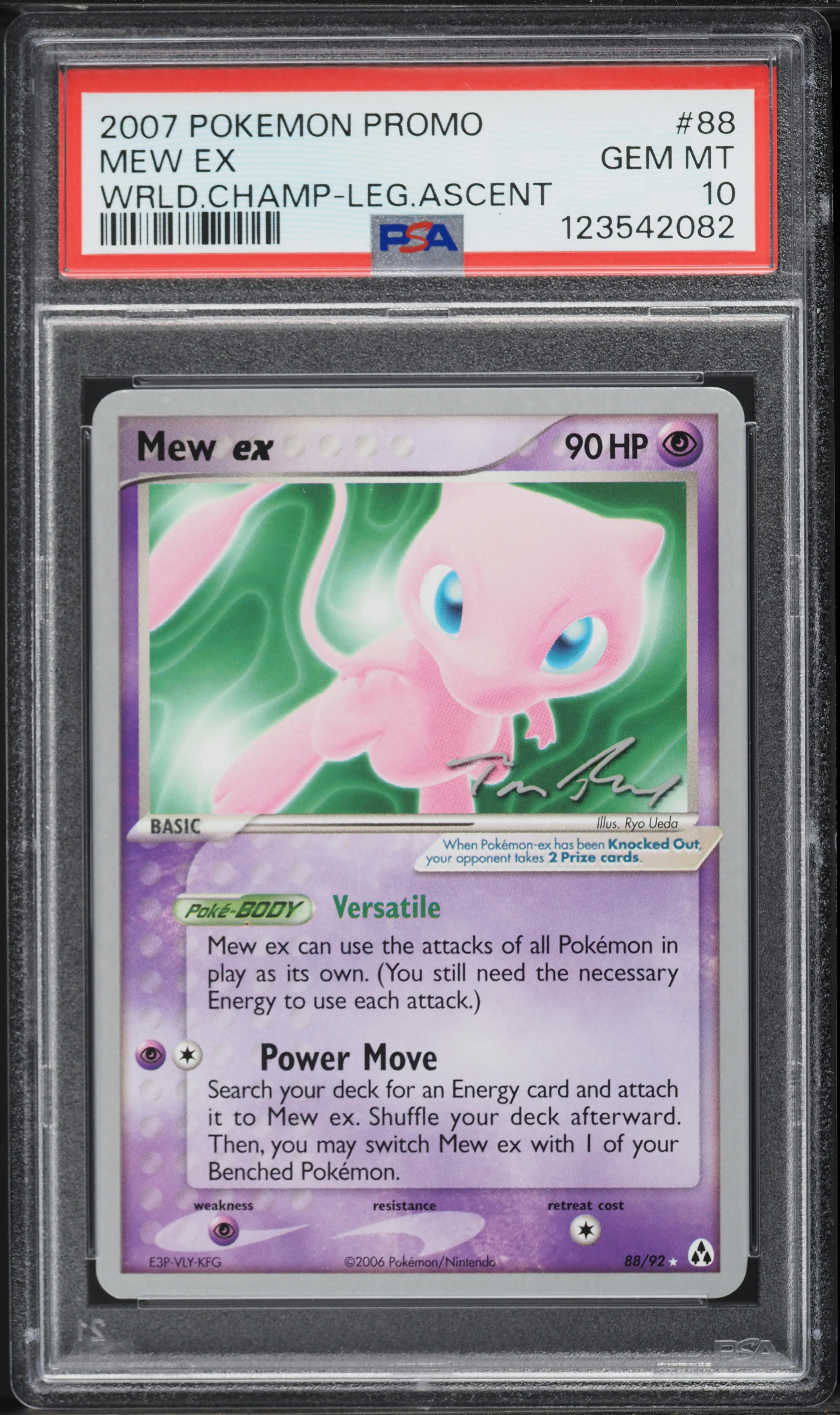 2007 Pokemon XY World Championships Promo Mew Ex #88 PSA 10 GEM
