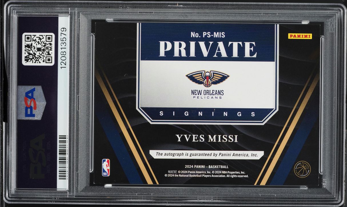 2024 Panini Revolution Private Signings Yves Missi ROOKIE AUTO