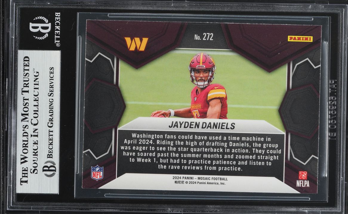 2024 Panini Mosaic Jayden Daniels ROOKIE #272 BGS 9 MINT