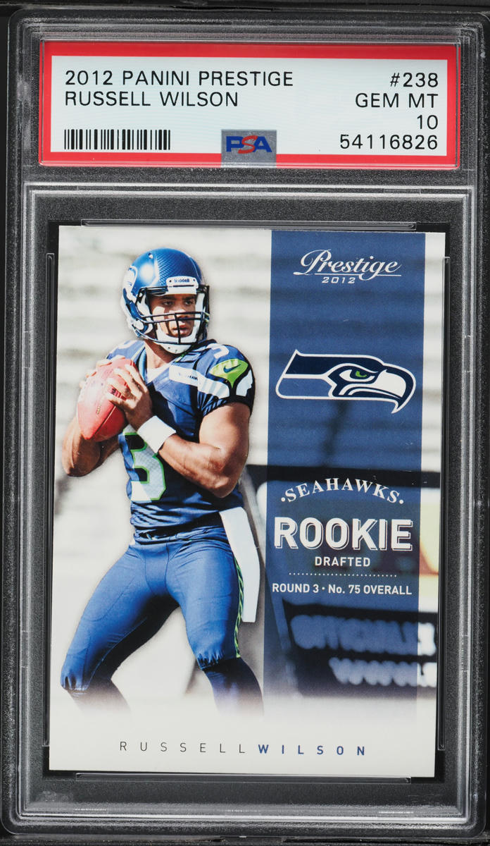 2012 Panini Prestige Russell Wilson ROOKIE #238 PSA 10 GEM MINT
