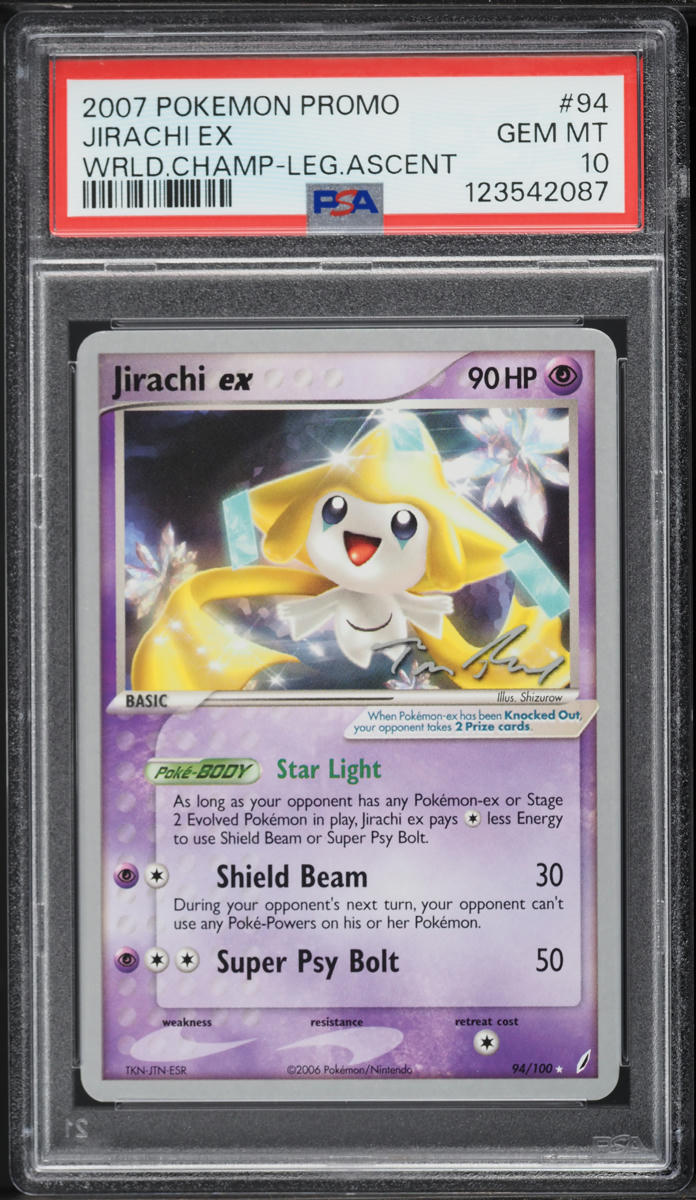 2007 Pokemon World Championships Promo Legend Ascent Jirachi Ex #94 PSA 10 GEM MINT