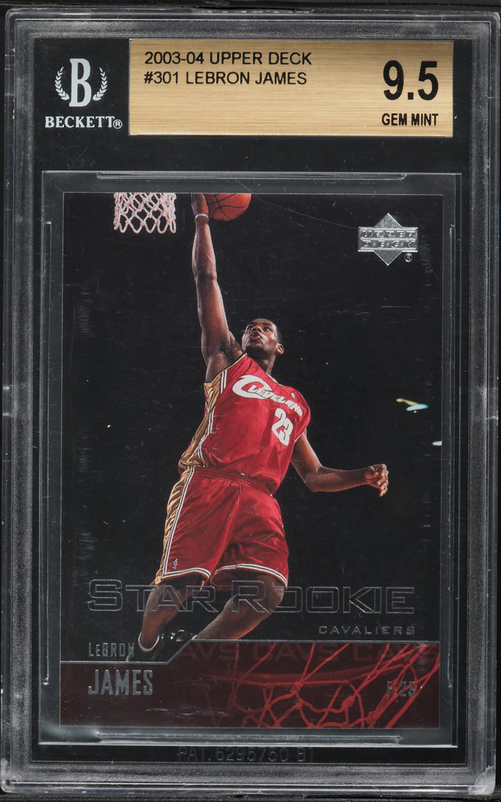 2003 Upper Deck LeBron James Star Rookie #301 BGS 9.5 | Card Ladder