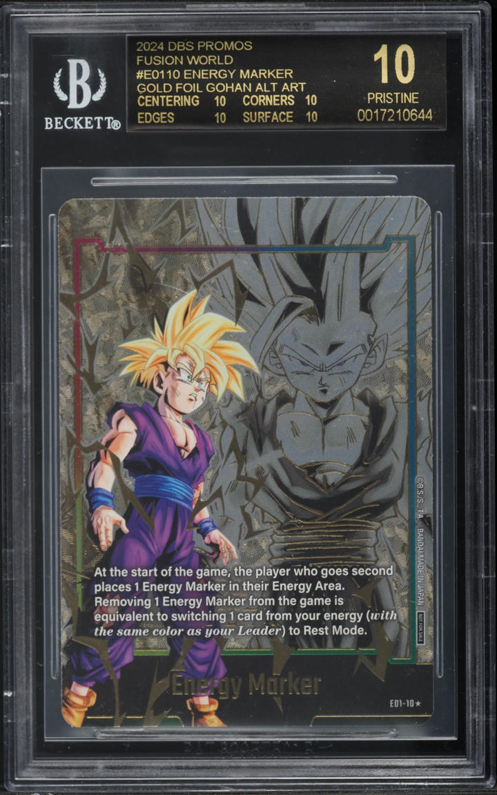 2024 Dragon Ball Super Fusion World Energy Marker Gohan Gold Alt