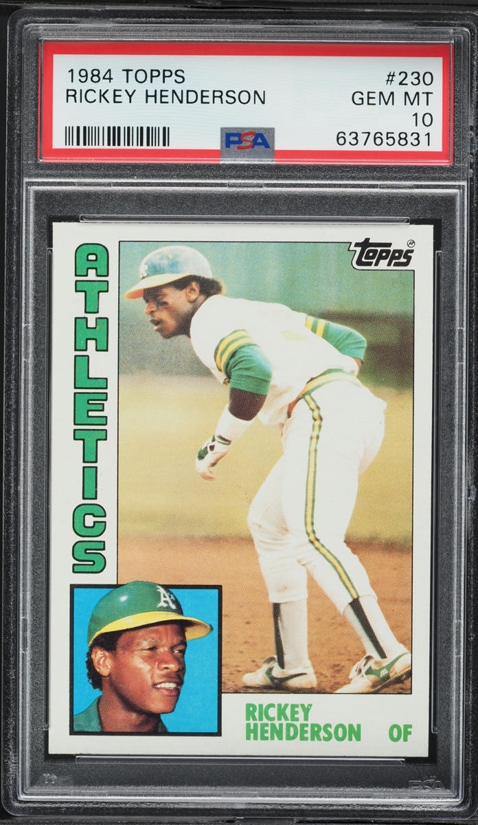 1984 Topps Rickey Henderson #230 PSA 10 GEM MINT
