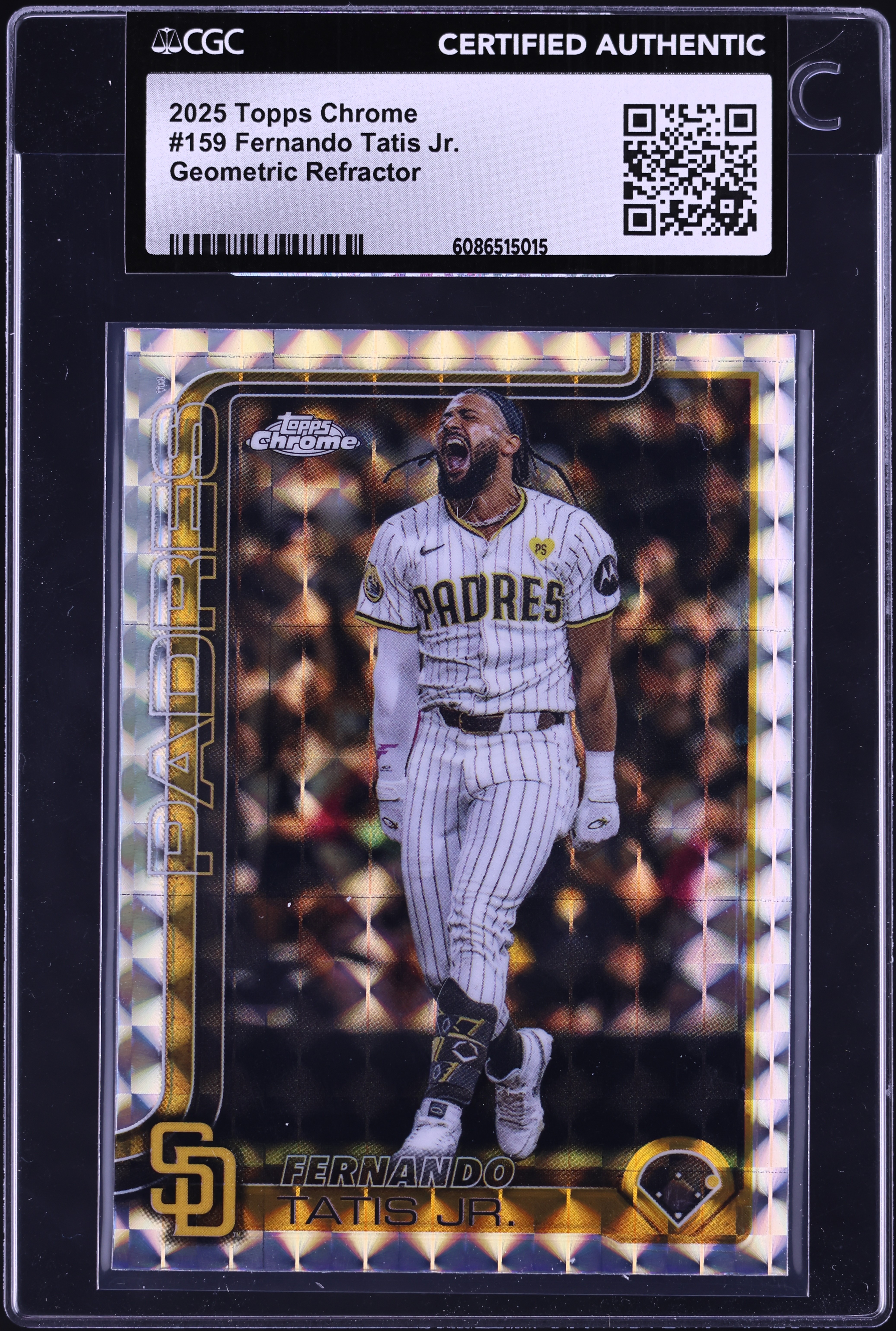 2025 Topps Chrome Geometric Refractor Fernando Tatis Jr. #159 CGC 