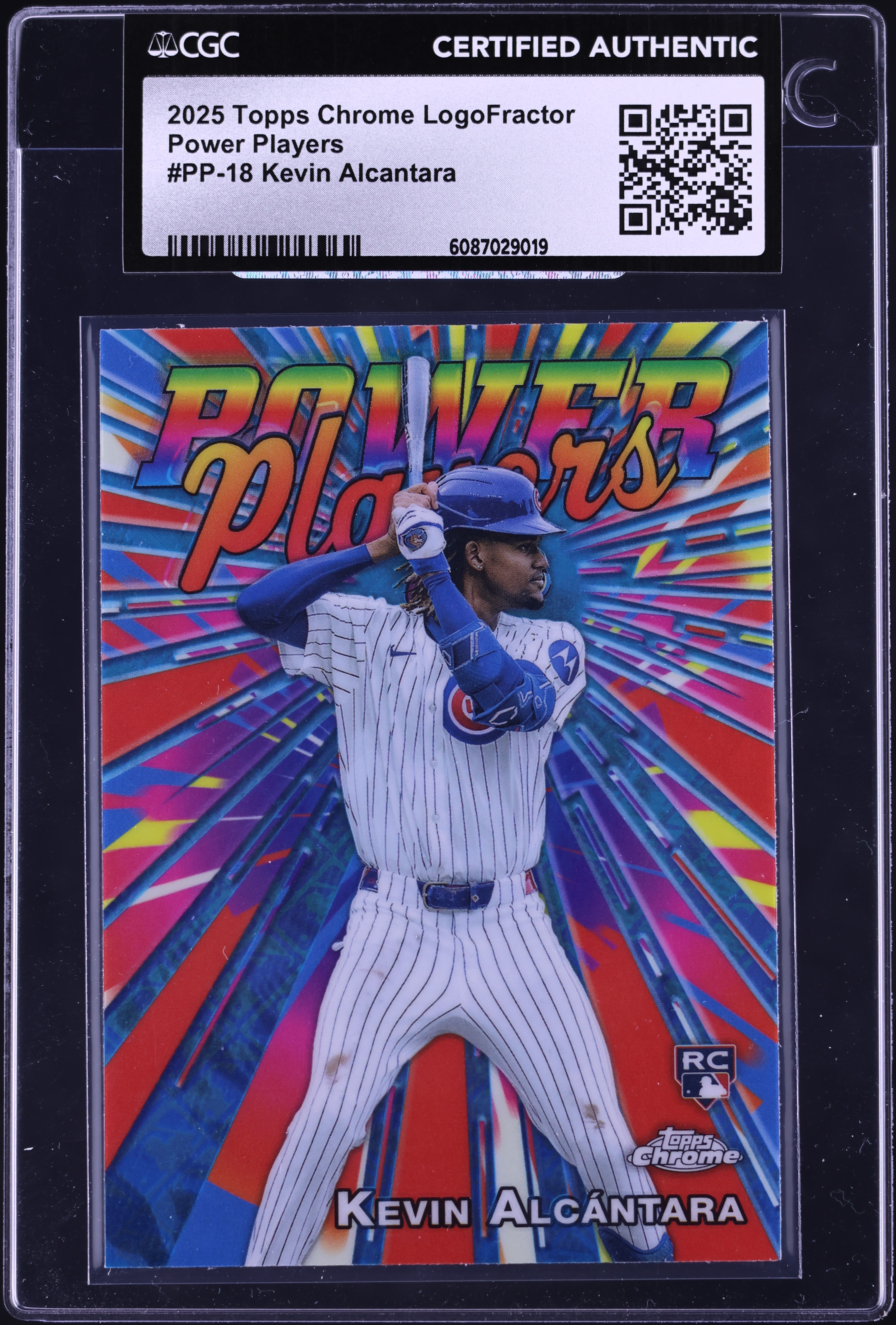 2025 Topps Chrome Logofractor Power Players Kevin Alcantara ROOKIE