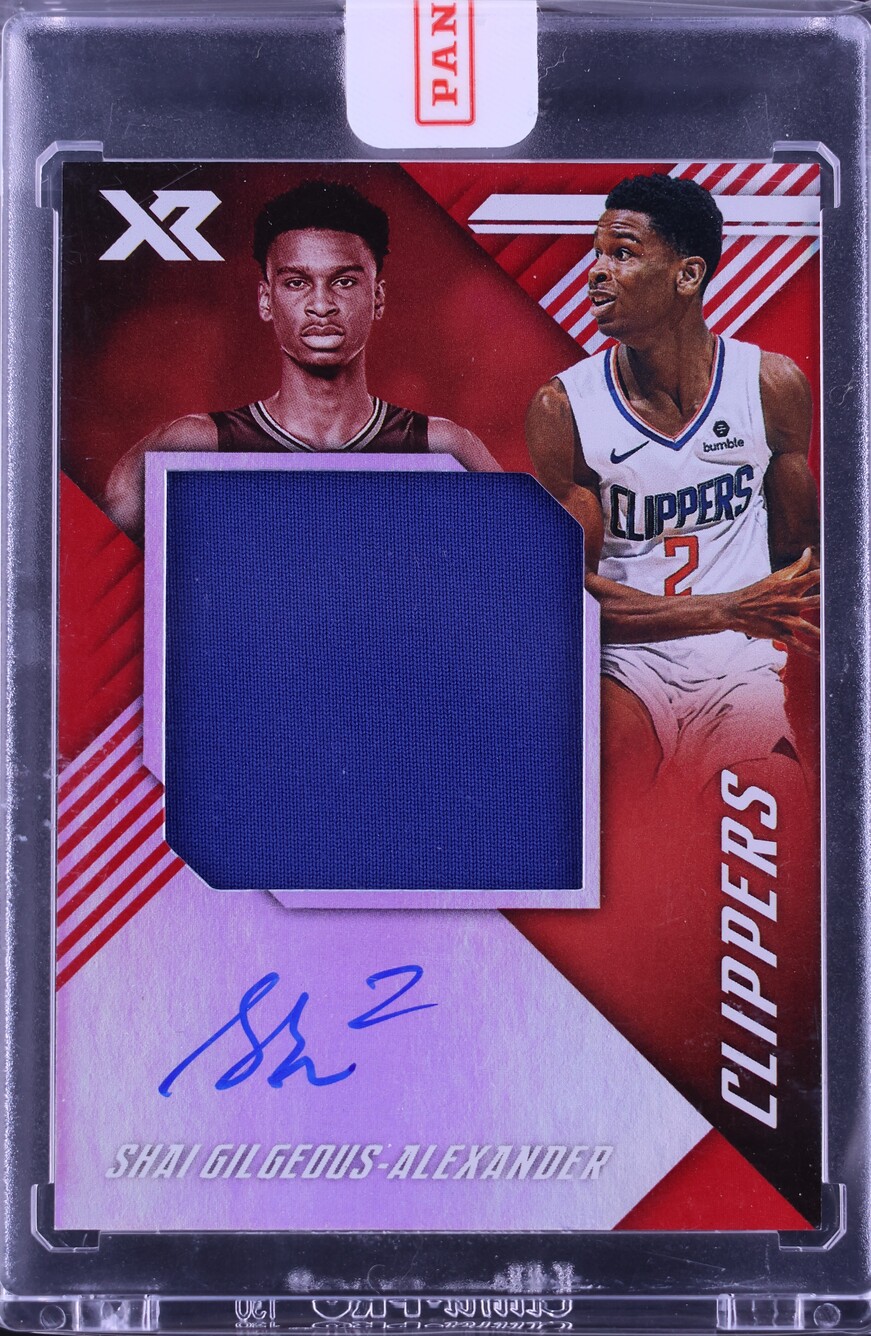 2018 Panini Chronicles XR Jumbo Shai Gilgeous-Alexander ROOKIE PATCH AUTO #XR-SGA CGC AUTH