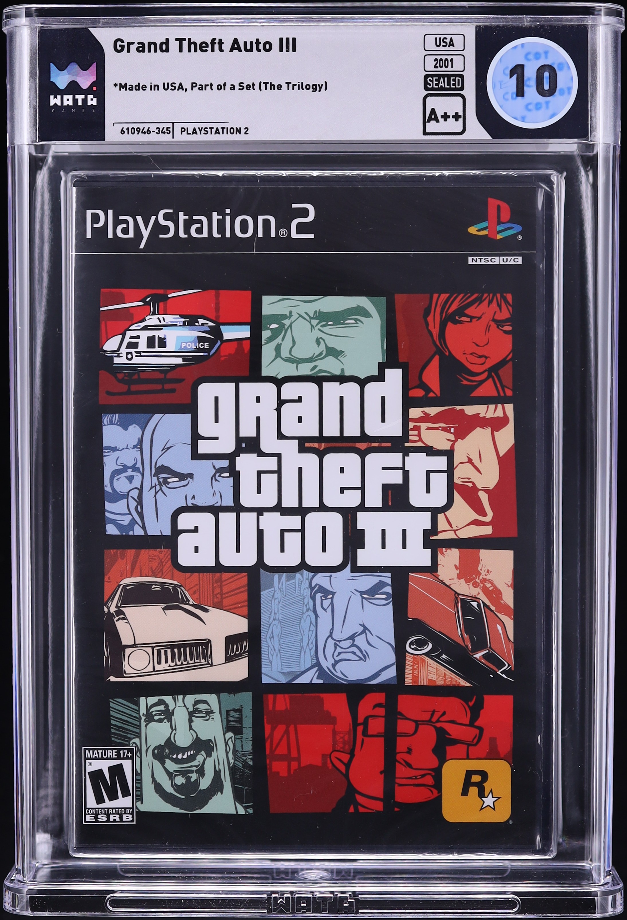 Grand Theft Auto Liberty City Stories (PlayStation 2) PS2 WATA 9.4 A