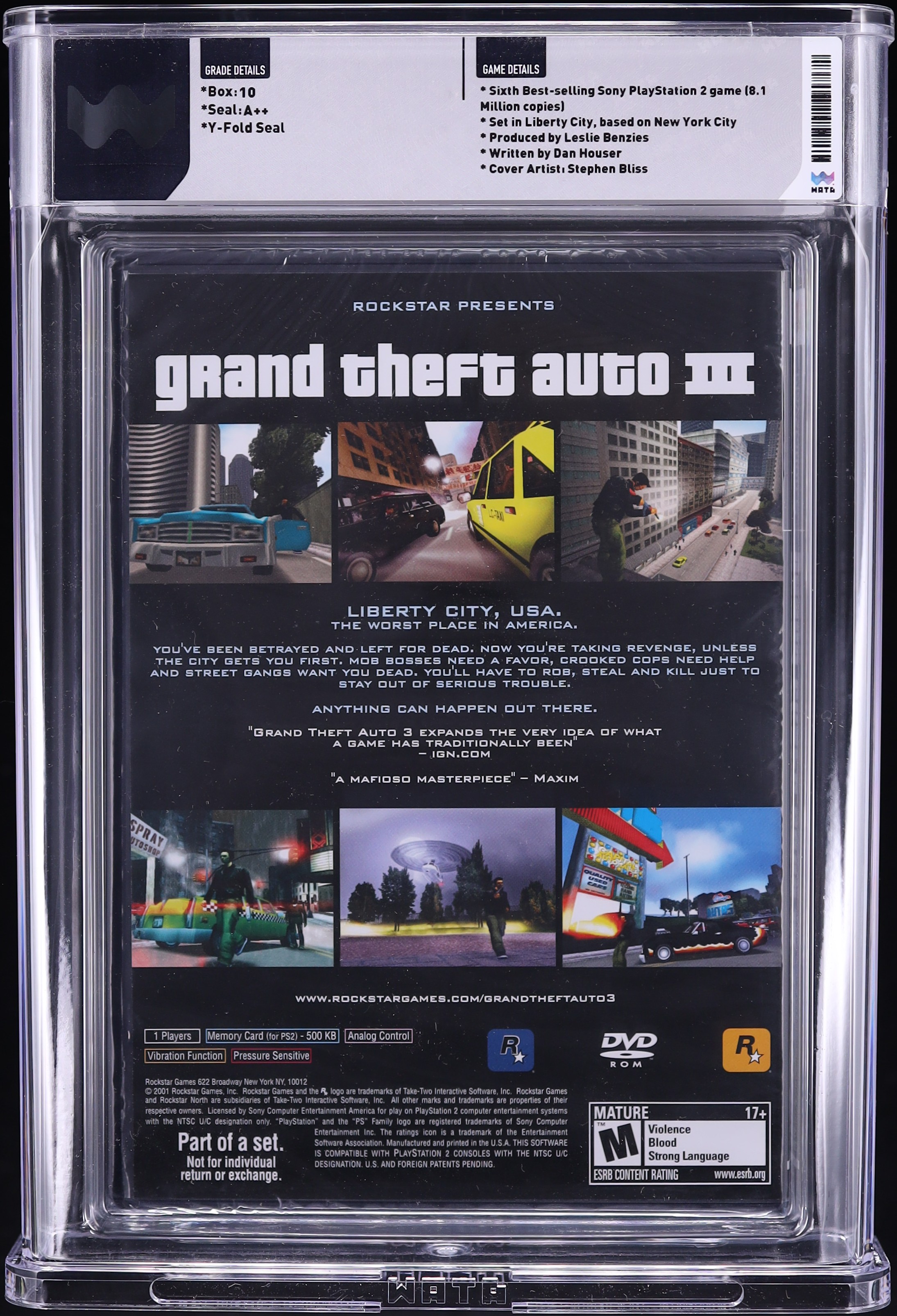 CGC 9.8 A++ - Grand Theft Auto: Liberty City Stories CGC 9.8 A++ - Grand Theft Auto: Liberty City Stories