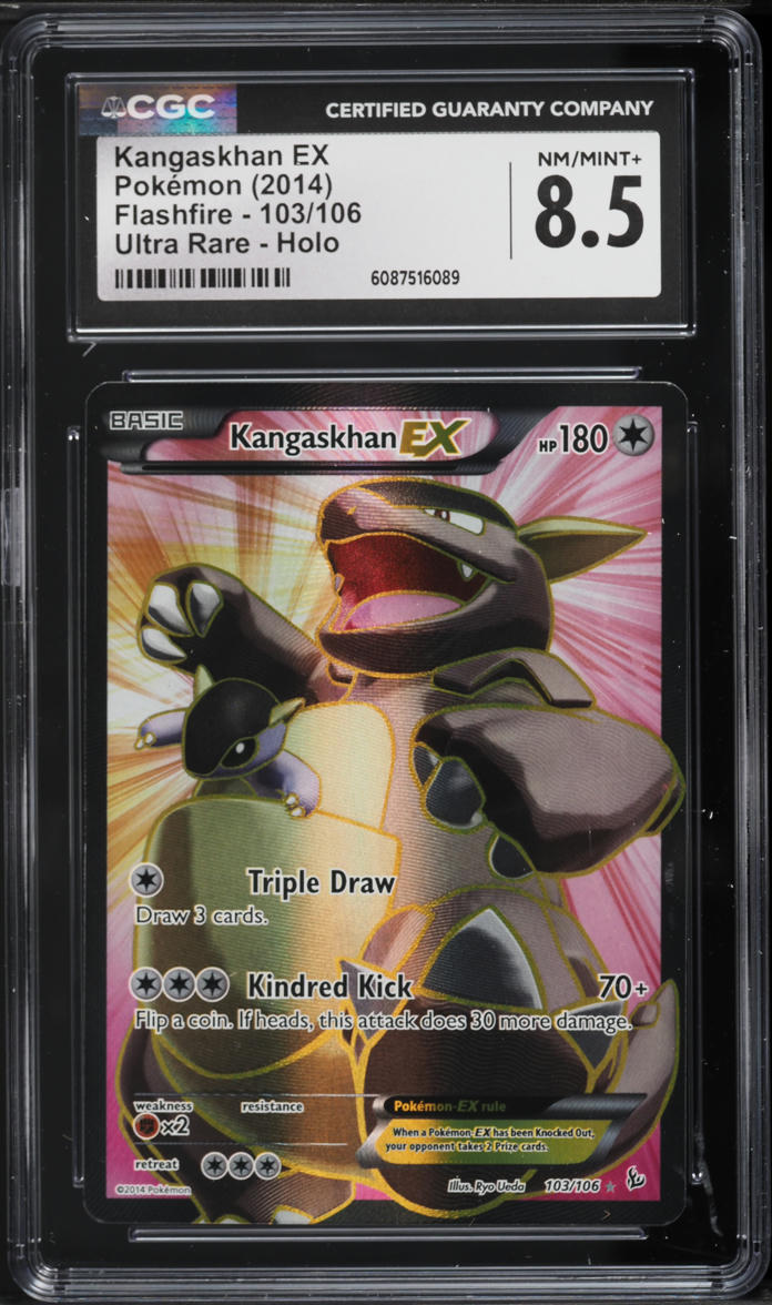 2014 Pokemon XY Flashfire Full Art Kangaskhan EX #103 CGC 8.5 NM-MT+