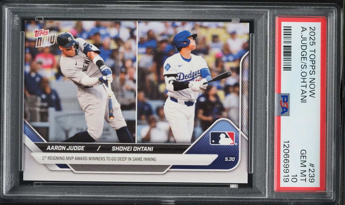 2025 Topps Now Aaron Judge Shohei Ohtani #239 PSA 10 GEM MINT