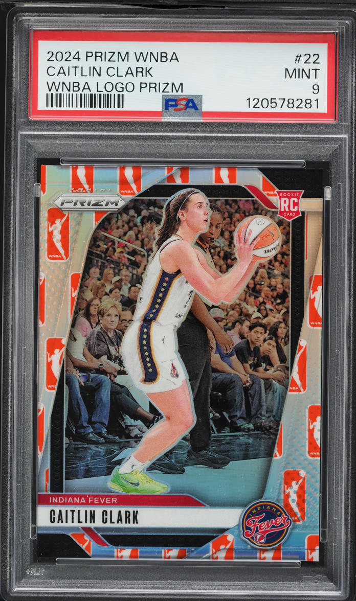 2024 Panini Prizm WNBA Logo Caitlin Clark ROOKIE #22 PSA 9 MINT