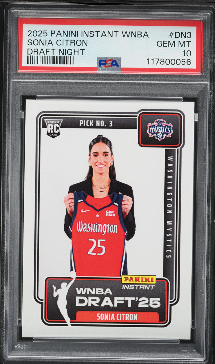 2025 Panini Instant WNBA Draft Night Sonia Citron ROOKIE /2370 #DN3 PSA 10 GEM MINT