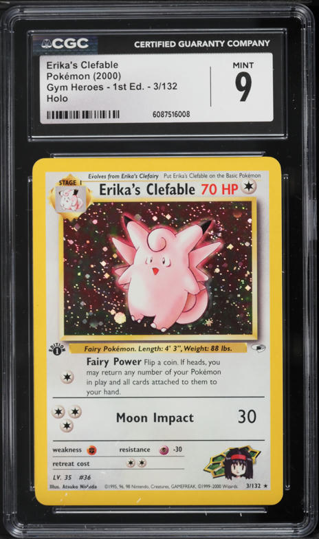 2000 Pokemon Base Set 2 Holo Clefable #5 PSA 10 GEM MINT on