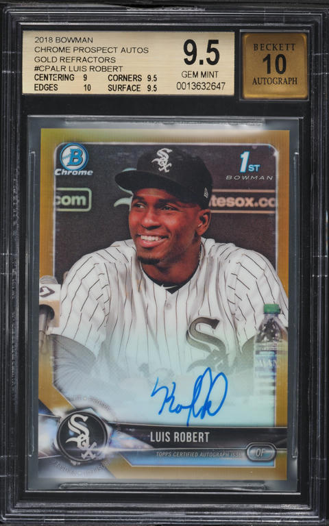2021 Topps Inception Team Logo Luis Robert ROOKIE PATCH AUTO 1/5