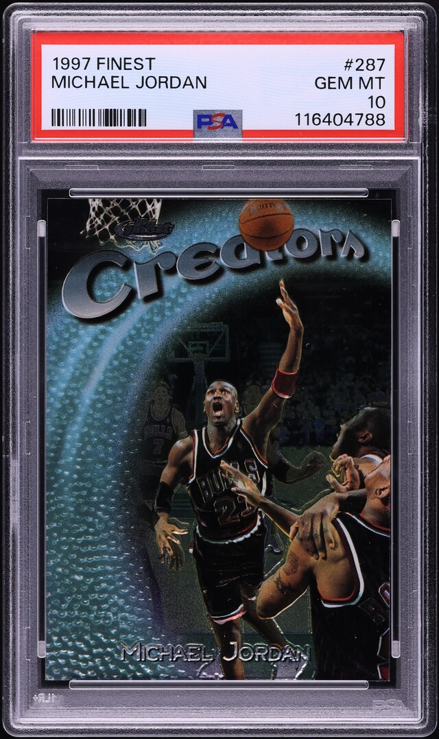 1997 Finest Basketball Michael Jordan #287 PSA 10 GEM MINT