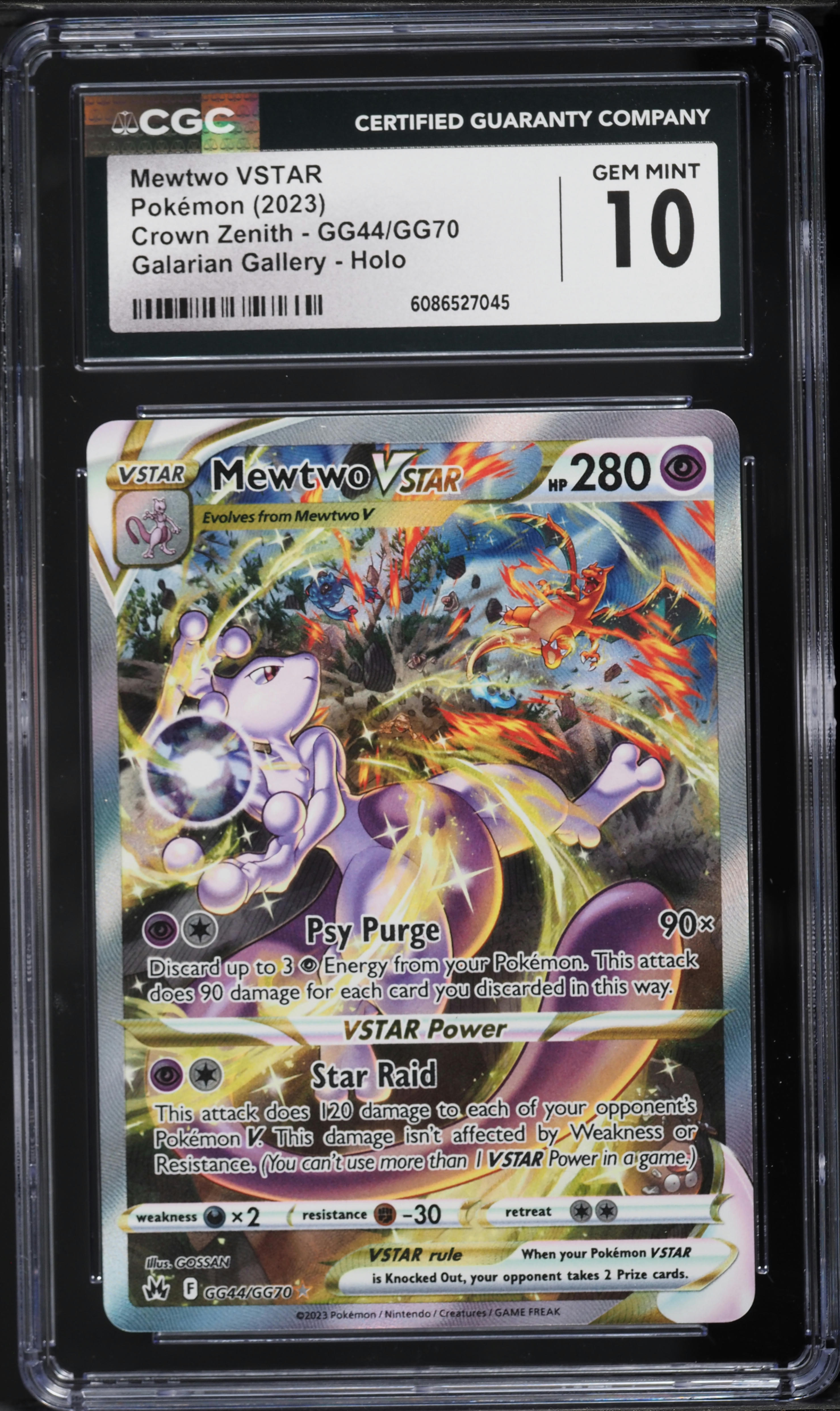 ポケモンカードゲーム Mewtwo VSTAR 2023 Crown Zenith Gem Mint 2023 Pokemon Sword & Shield Crown Zenith Alt Art Mewtwo VSTAR