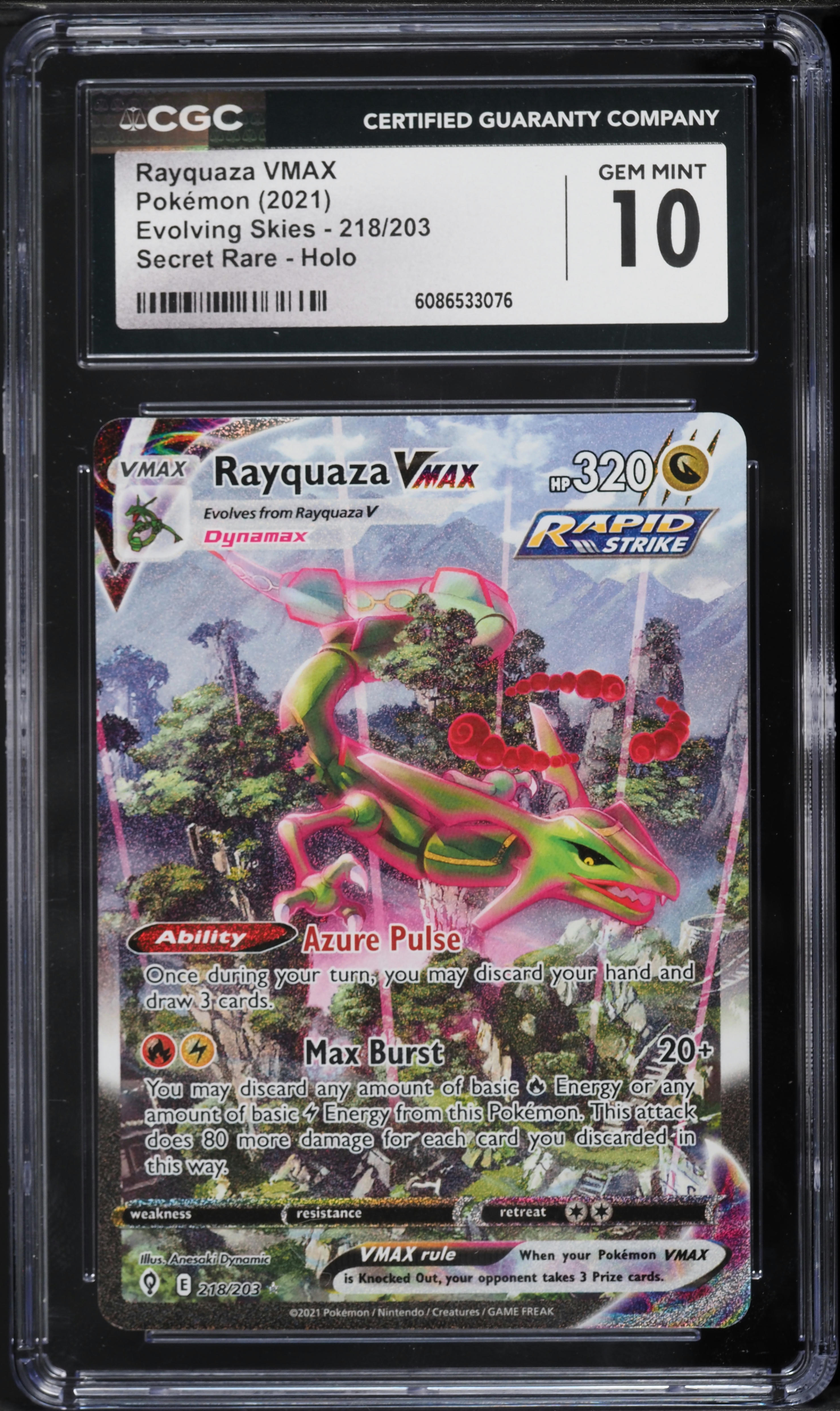 rayquaza pokemon card vmax Amazon.com: Rayquaza VMax - 111/203 - Ultra Rare - Evolving Skies